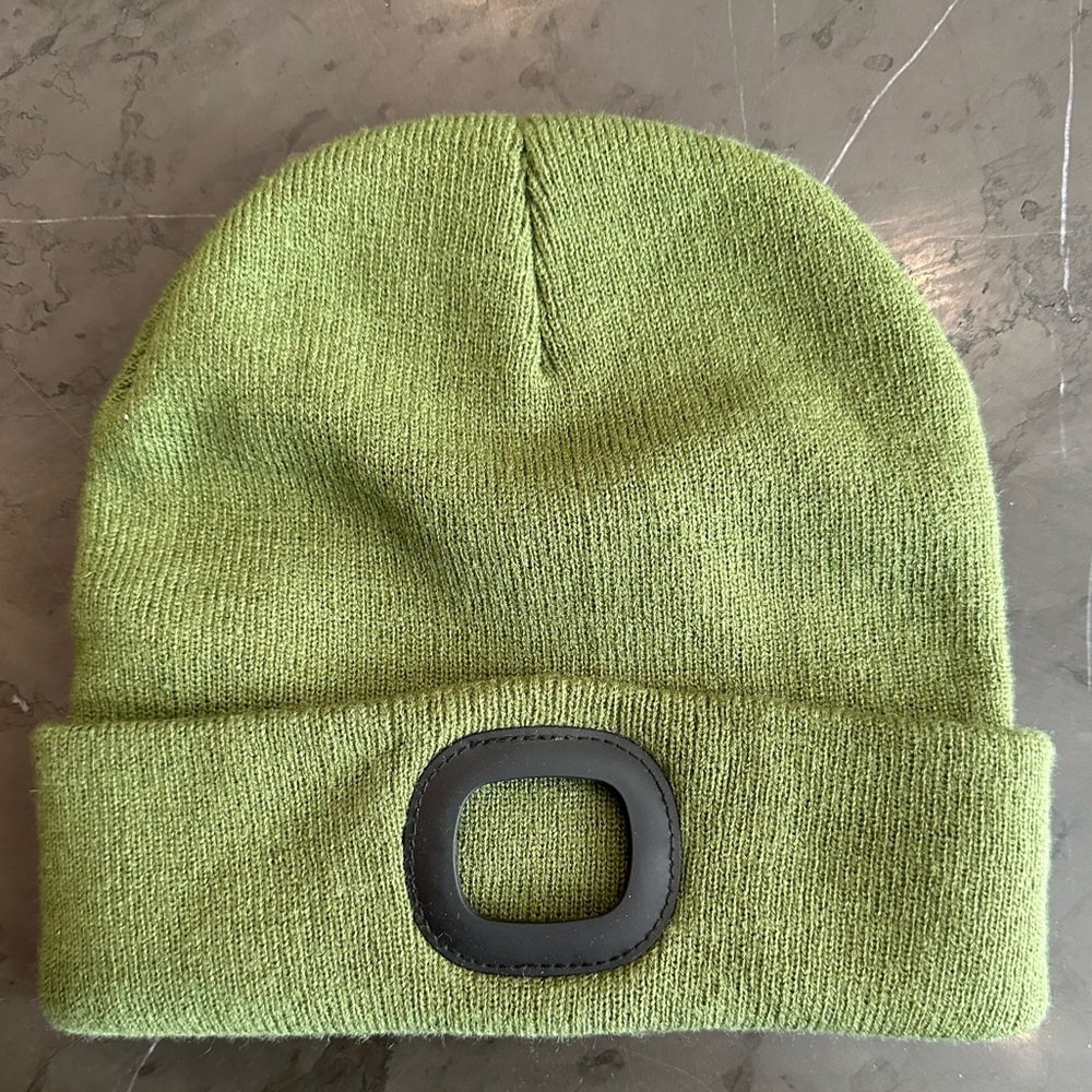 Night Scout Green LED Capable Green Beanie Cap *NO LIGHT INCLUDED* EUC